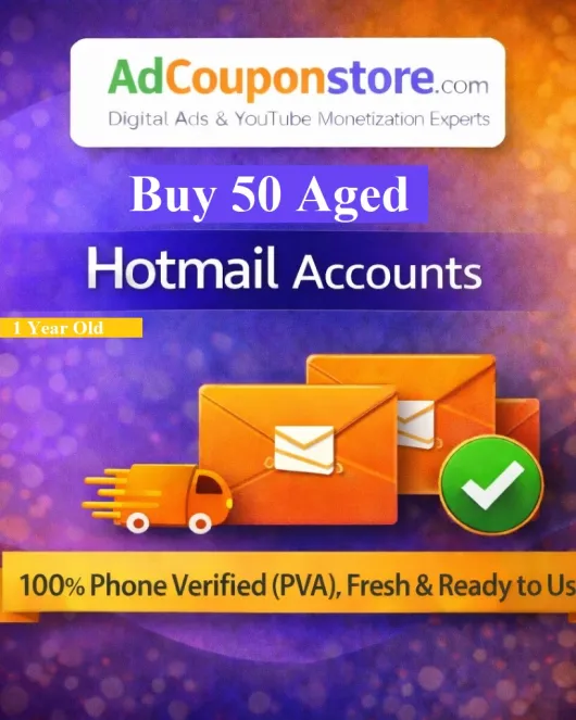 Buy 50 Aged Hotmail Accounts (1 Year Old) – 100% Verified & Ready to Use
