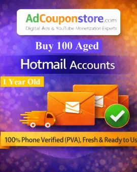 Buy 100 Aged Hotmail Accounts (1 Year Old) – 100% Verified &amp; Ready to Use