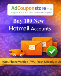 Buy 100 New Hotmail Accounts – 100% Phone Verified (PVA), Fresh &amp; Ready to Use