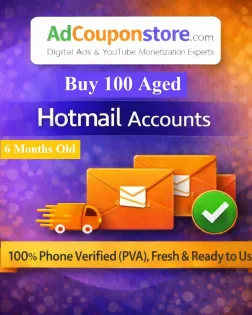 Buy 100 Aged Hotmail Accounts (6 Months Old) – 100% Verified &amp; Ready to Use