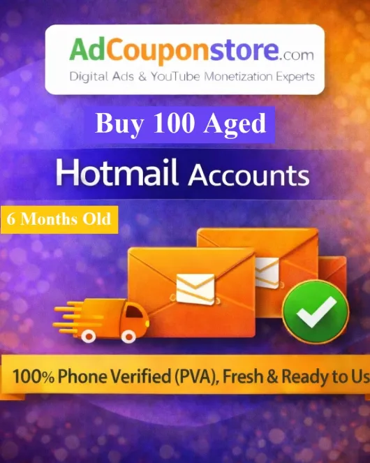 Buy 100 Aged Hotmail Accounts (6 Months Old) – 100% Verified & Ready to Use