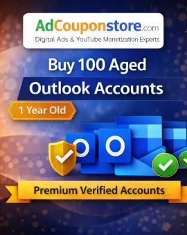 Buy 100 Aged Outlook Accounts (1 Year Old) – Premium Verified Accounts