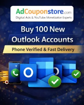 Buy 100 New Outlook Accounts – Phone Verified &amp; Fast Delivery
