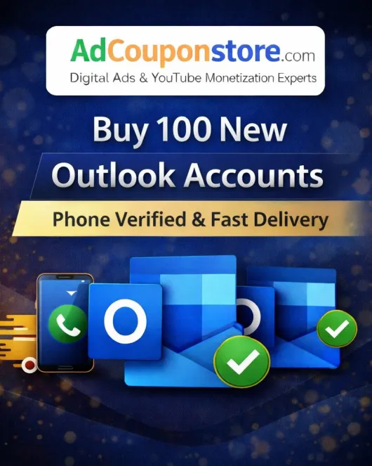 Buy 100 New Outlook Accounts – Phone Verified & Fast Delivery