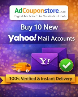Buy 10 New Yahoo Mail Accounts – 100% Verified &amp; Instant Delivery