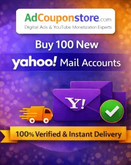 Buy 100 New Yahoo Mail Accounts – 100% Verified &amp; Instant Delivery