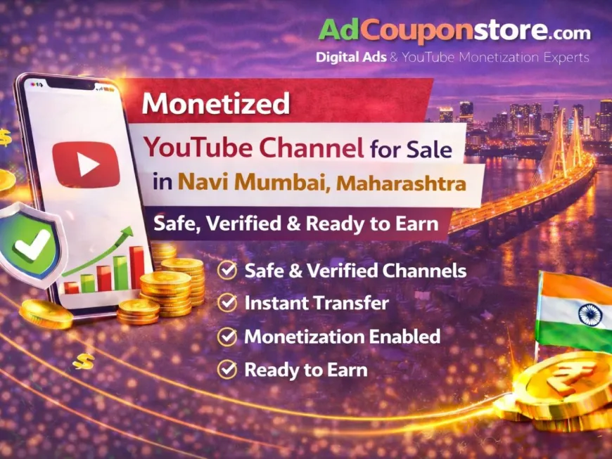 Monetized YouTube Channel for Sale Navi Mumbai, Maharashtra – Safe, Verified & Ready to Earn