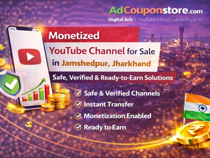 Monetized YouTube Channel for Sale in Jamshedpur, Jharkhand – Safe, Verified & Ready-to-Earn Solutions