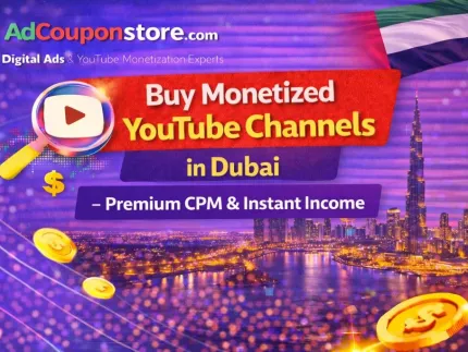 Buy Monetized YouTube Channels in Dubai – Premium CPM & Instant Income