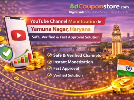 YouTube Channel Monetization in Yamuna Nagar, Haryana – Safe, Verified & Fast Approval Solution