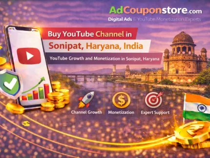 Buy YouTube Channel in Sonipat, Haryana – YouTube Growth and Monetization in Sonipat, Haryana