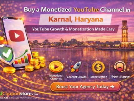 Buy a Monetized YouTube Channel in Karnal, Haryana – YouTube Growth & Monetization Made Easy