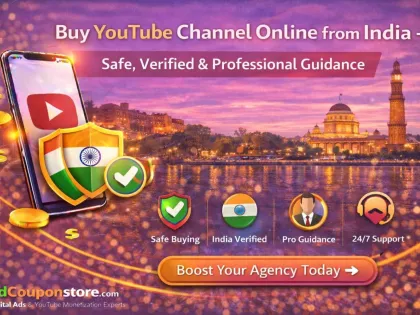 Buy YouTube Channel Online from India – Safe, Verified & Professional Guidance