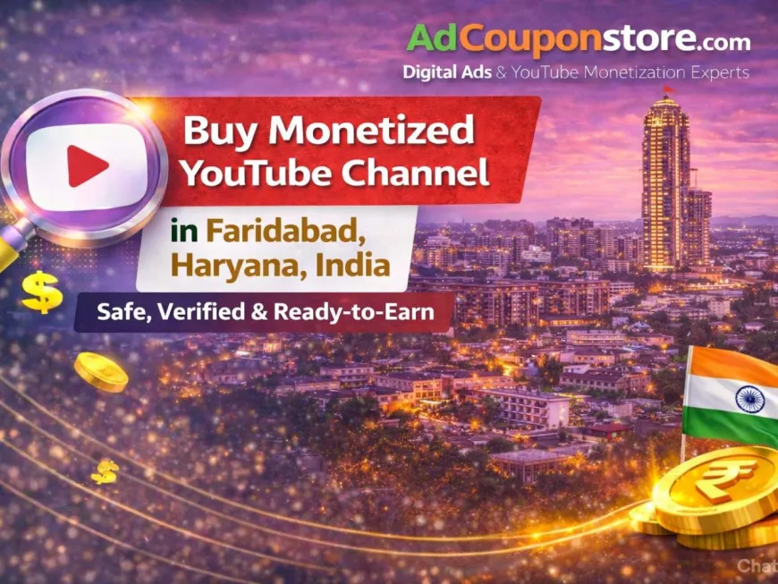Buy Monetized YouTube Channel in Faridabad, Haryana, India – Safe, Verified & Ready-to-Earn