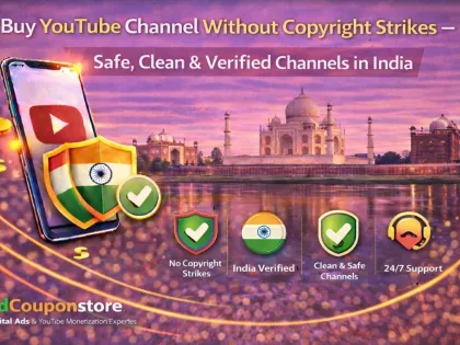 Buy YouTube Channel Without Copyright Strikes – Safe, Clean & Verified Channels in India