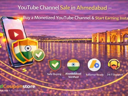 YouTube Channel Sale in Ahmedabad, Gujarat – Buy a Monetized YouTube Channel & Start Earning Instantly