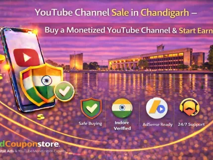 YouTube Channel Sale in Chandigarh – Buy a Monetized YouTube Channel & Start Earning Instantly