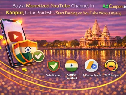 Buy a Monetized YouTube Channel in Kanpur – Start Earning on YouTube Without Waiting