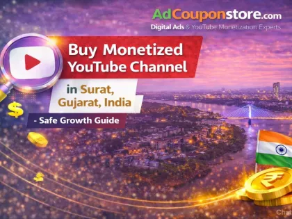 Buy Monetized YouTube Channel in Surat, Gujarat, India – Safe Growth Guide