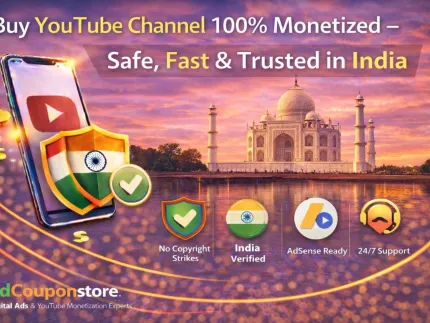 Buy YouTube Channel 100% Monetized in India – Safe, Fast & Trusted (2026 Guide)