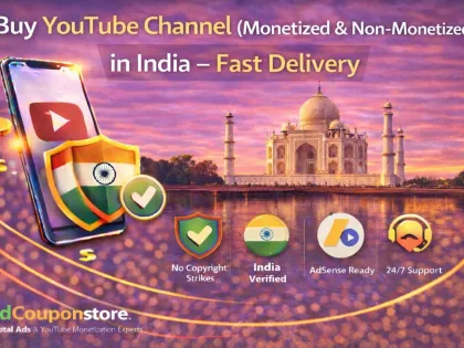 Buy YouTube Channels in India – Monetized & Non-Monetized both Type Available (Instant Delivery)
