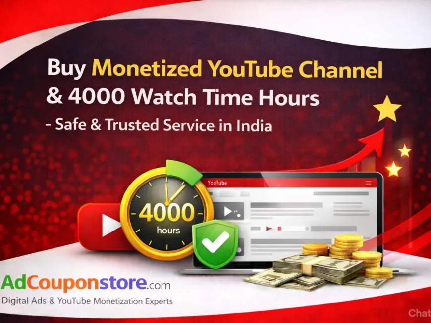 Buy Monetized YouTube Channel & 4000 Watch Time Hours – Safe & Trusted Service in India
