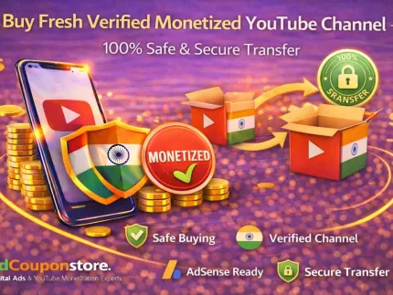 Buy Fresh Verified Monetized YouTube Channel – 100% Safe & Secure Transfer