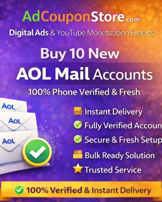 Buy 10 New AOL Mail Accounts – 100% Phone Verified & Fresh
