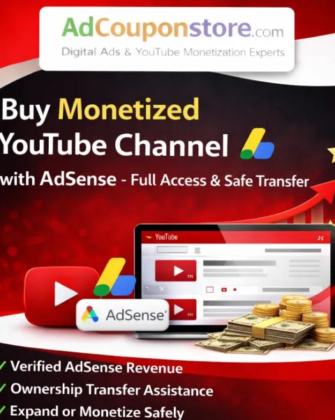 Buy Monetized YouTube Channel with AdSense – Full Access &amp; Safe Transfer