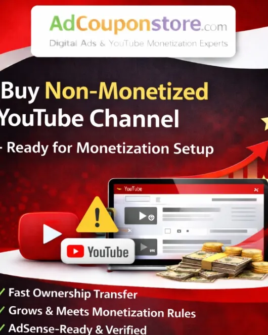 Buy Non-Monetized YouTube Channel – Ready for Monetization Setup