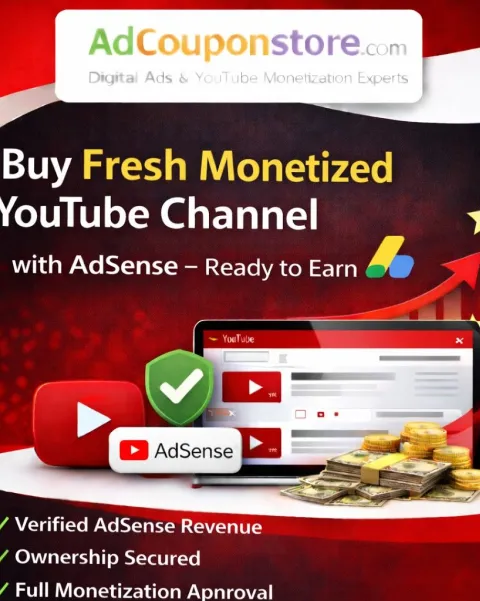 Buy Fresh Monetized YouTube Channel with AdSense – Ready to Earn