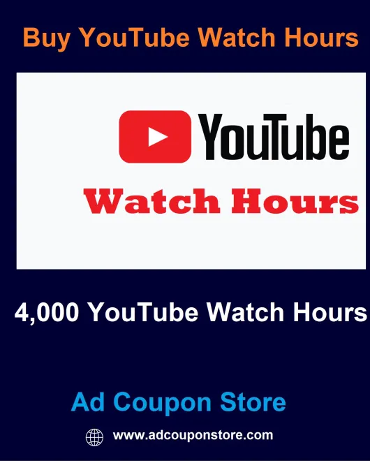 Buy 4000 Youtube Watch Hours with 5 minutes Video